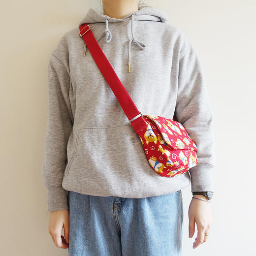 HUJI祤集Flap斜挎包风の花围巾小柴 商品图2