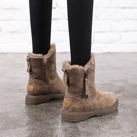 NQ-998冬季加厚保暖英伦风马丁靴ins网红平底短靴