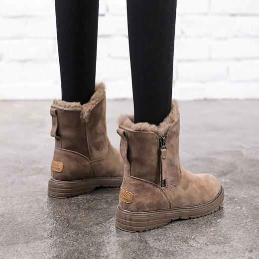 NQ-998冬季加厚保暖英伦风马丁靴ins网红平底短靴 商品图0