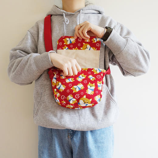 HUJI祤集Flap斜挎包风の花围巾小柴 商品图3