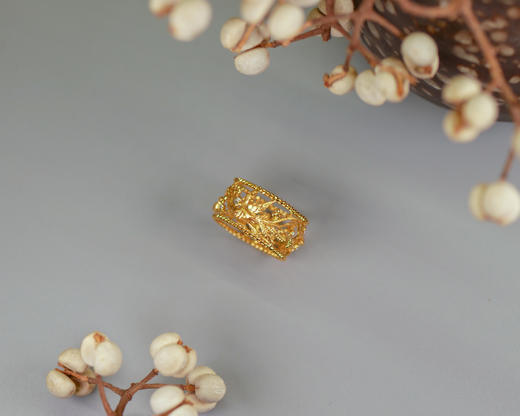 「百鸟朝凤」钻石黄金戒指【定制款】 商品图2