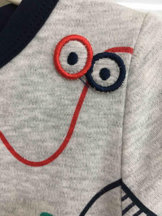 棉果果春秋季男童偏襟连体衣连身衣哈衣M112720220119 商品图3