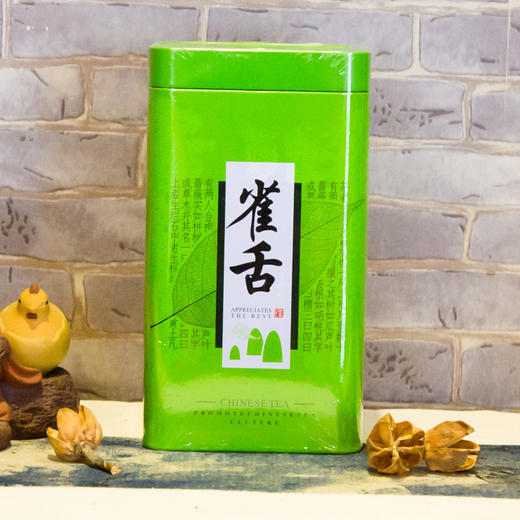 金坛雀舌100克/筒 新茶明前特级头采翠芽绿茶臻选毛尖茶叶 商品图0
