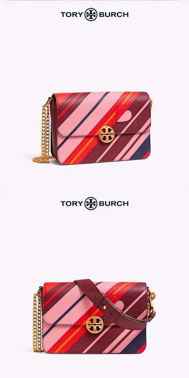 刘雯,应采儿海报款tory burch爱心彩虹链条两用包!内藏丘比特表白神器