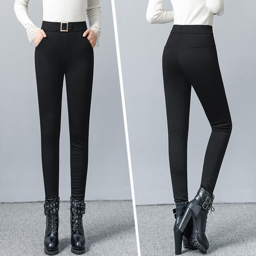 YM-DZ-678秋冬新款加绒棉裤弹力保暖打底裤 商品图2