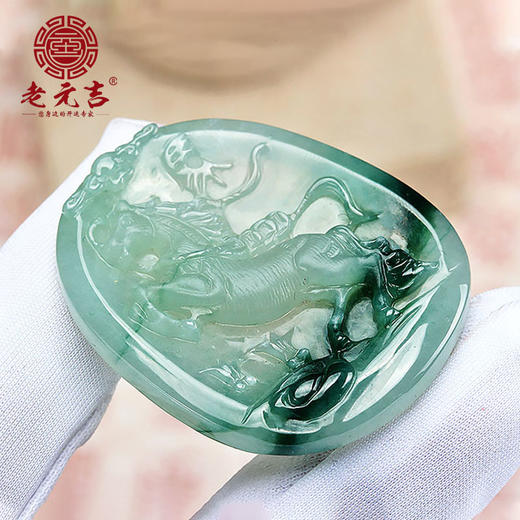 翡翠款【生肖贵人马系列】玉石吊坠 商品图3