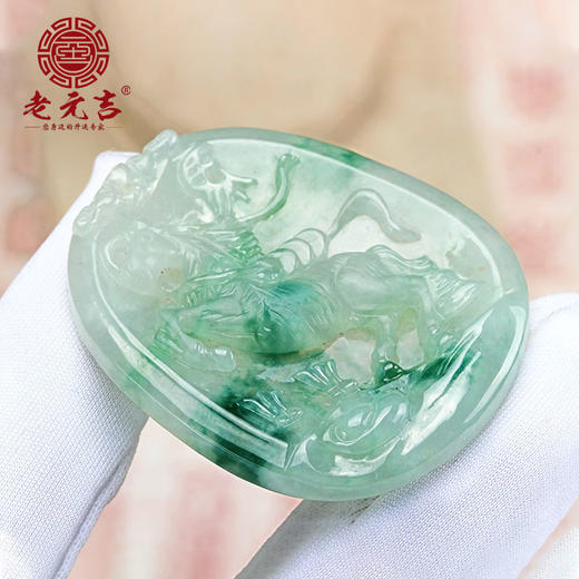 翡翠款【生肖贵人马系列】玉石吊坠 商品图6