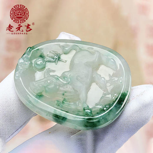 翡翠款【生肖贵人牛系列】 玉石吊坠 商品图4