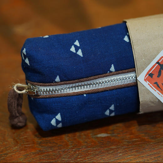 乌镇西栅景区草木染纯棉蓝印花布笔袋 商品图1