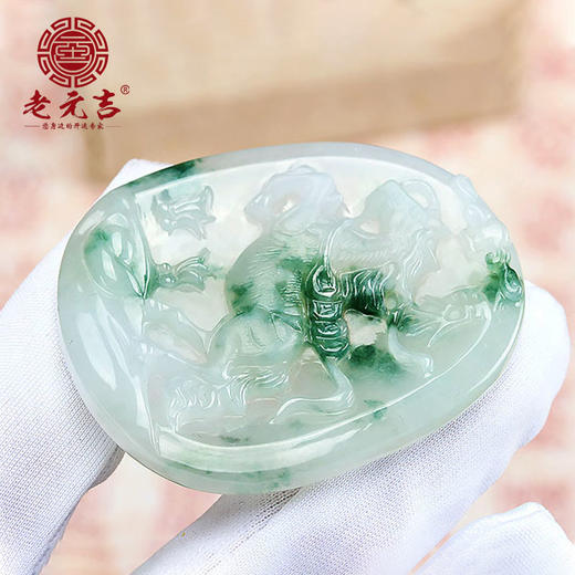 翡翠款【生肖贵人马系列】玉石吊坠 商品图4