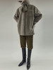HIDEMI 燕麦灰设计感OS大衬衫式高克重加厚羊驼毛围巾式大衣 商品缩略图9