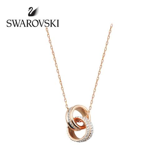 【品牌授权】SWAROVSKI 施华洛世奇 水晶般质感转运螺旋女项链吊坠玫瑰金5240525 商品图0