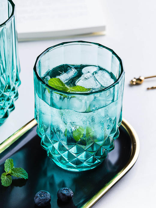 摩登主妇透明玻璃杯家用水杯茶杯啤酒杯杯子创意简约咖啡杯牛奶杯