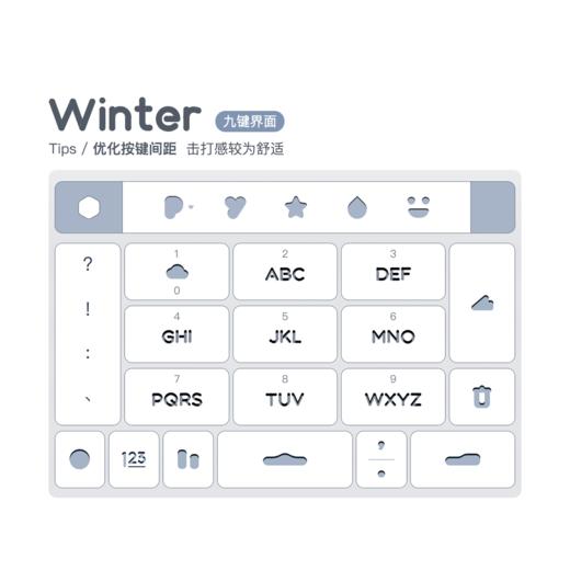 《Winter》全布局功能型皮肤 / 百度输入法 / 安卓适用 商品图4