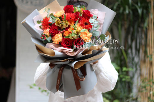 烈焰（红色系混搭花束） 商品图4