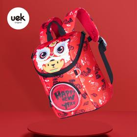 uek儿童书包幼儿宝宝双肩书包Ufun家族狮王子新年舞狮可爱卡通双肩小书包新年舞狮书包