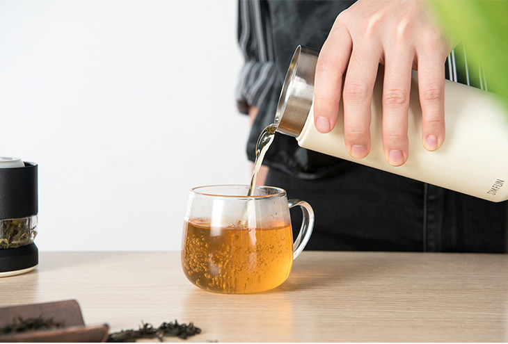茶水分离泡茶保温杯一倒一立泡好茶保温6h随时喝热茶喜方良品