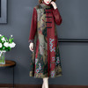 AHM 3006  2020早春新款中长款气质印花风衣连衣裙 商品缩略图0