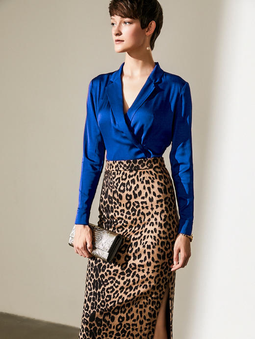 颈袖添香新款ol职业衬衫长袖修身时尚纯色女士衬衣J20134072A（不退不换） 商品图0