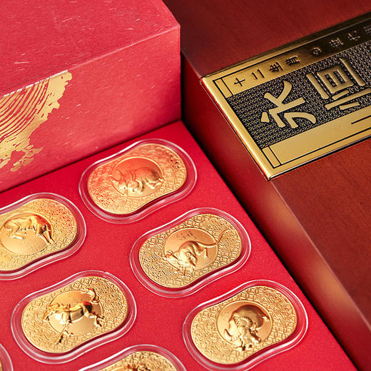 《永恒金》十二生肖礼盒，用999足金复刻价值千万的画作，中国人必藏之 商品图3