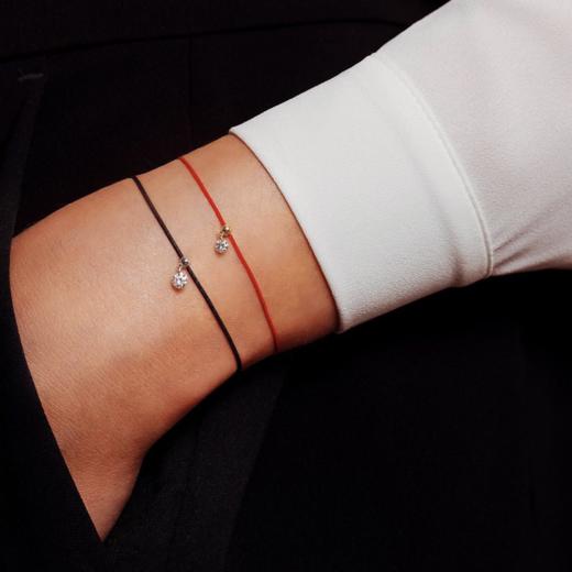 订购6周到｜La Brune et La Blonde-BB-18K金 0.1克拉钻石 手链（红色）［法国设计师］ 商品图1