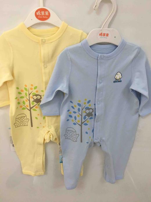 棉果果春秋季有机棉纱内衣对开连体衣M101722220039 商品图3