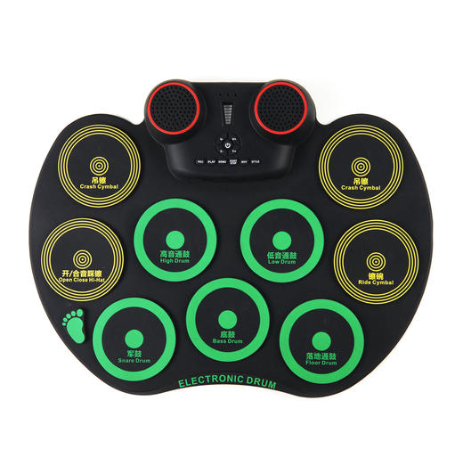 WILLHERE 艾乐奇双喇叭蓝牙架子鼓 商品图2