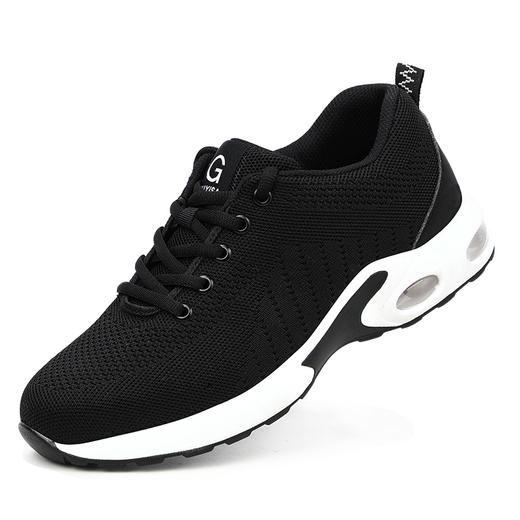 劳保鞋男安全工作鞋防砸防刺穿钢包头防护耐磨轻缓舒适功能鞋 【耐磨缓震气垫款】 商品图2