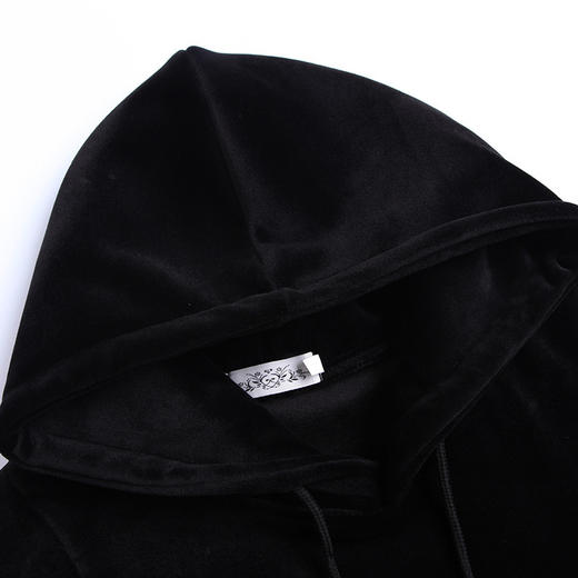 HXF-378秋冬新款金丝绒时尚休闲套装 商品图3