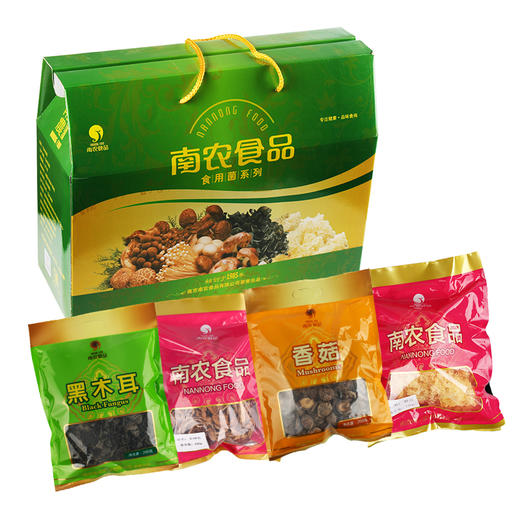 南农食品食用菌礼盒香菇银耳黑木耳茶树菇