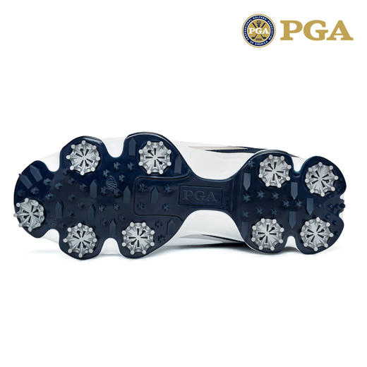 美国PGA 高尔夫球鞋 男士防水鞋子 旋钮伸缩鞋带 防侧滑活动钉 商品图3