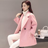 LY-6176冬季纯色西装领双排扣毛呢外套 商品缩略图0