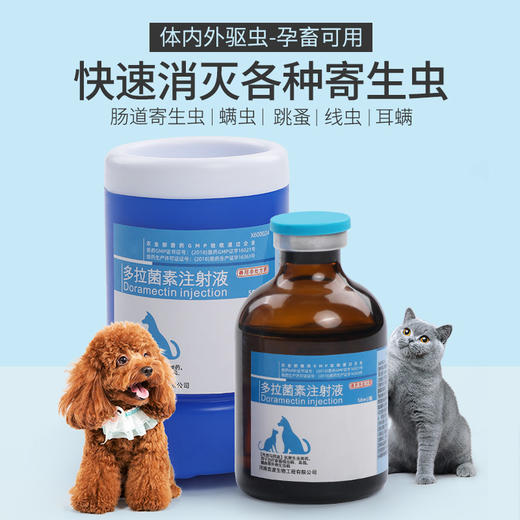 【无库存】华畜兽药 多拉菌素注射液 快速消灭各种寄生虫 体内外驱虫 孕畜可用 商品图1