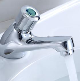 SQ：1602圆肚延时面盆B款(全铜)