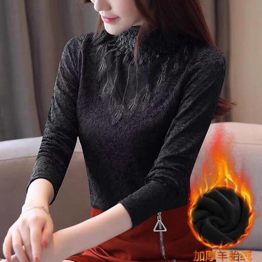 NRJ-8060秋冬新款韩版立领长袖女打底衫 商品图2