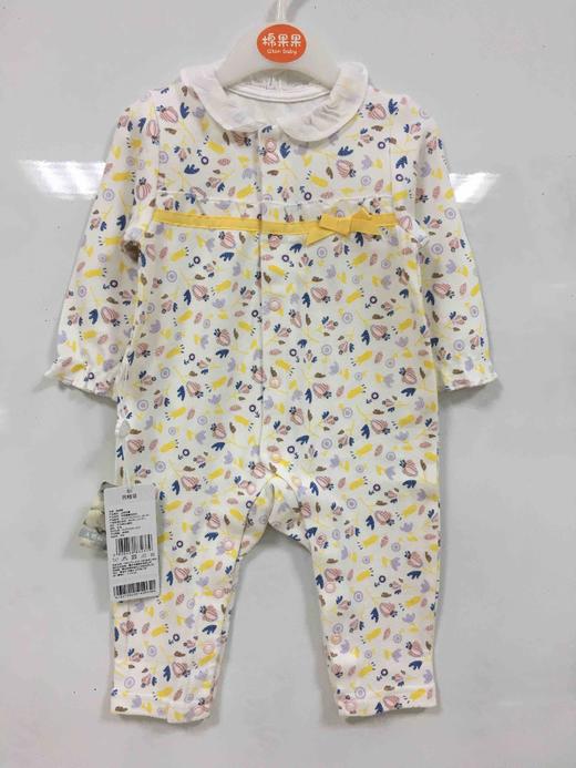 棉果果春秋季女童碎花偏襟连体衣M122720220143 商品图5