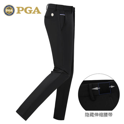 美国PGA 高尔夫裤子 秋冬男士长裤 可伸缩腰部 修身球裤 高弹面料 商品图0
