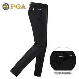 美国PGA 高尔夫裤子 秋冬男士长裤 可伸缩腰部 修身球裤 高弹面料