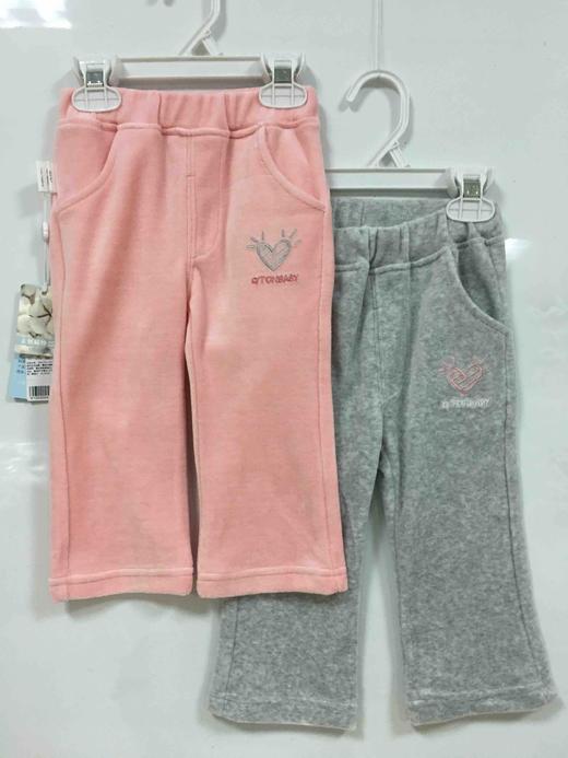 棉果果春秋季女童天鹅绒长裤M122200420146 商品图4