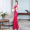 F NE2073 改良高端旗袍鱼尾长款晚礼服2020高贵 商品缩略图3