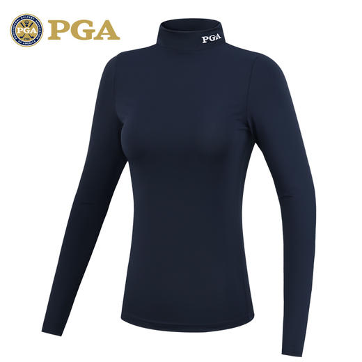 美国PGA 高尔夫打底衫 女士长袖T恤 秋冬保暖 修身版型 高弹面料 商品图1