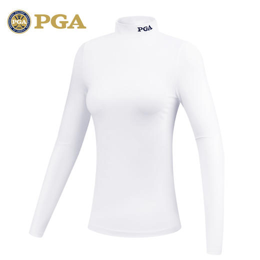 美国PGA 高尔夫打底衫 女士长袖T恤 秋冬保暖 修身版型 高弹面料 商品图0