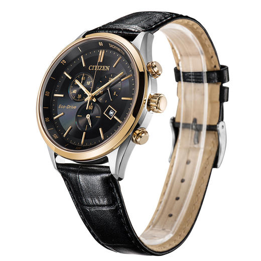 西铁城日本正品光动能皮带商务男表AT2144-11E 商品图3