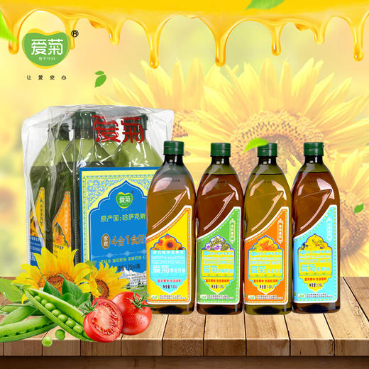 哈国四合一油1.25L*4（塑料手提） 商品图1