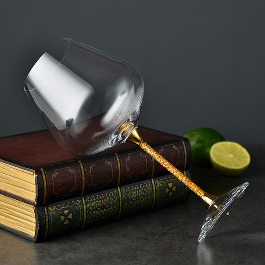 金陵金箔 时尚水晶玻璃红酒杯 商品图4