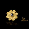 印度莫卧儿帝国原装蓝宝石金花耳钉 商品缩略图5