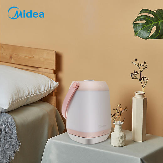 美的 Midea 小夜灯婴儿宝宝插电睡眠喂奶哺乳 卧室床头台灯  节日创意礼品礼物 樱花粉 遥控款 商品图5