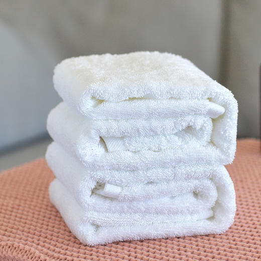 【会员专享】酒店同款 | 维也纳酒店专享 全棉方巾 洗脸巾手巾 纯白色 2条装（34*34cm） 商品图5