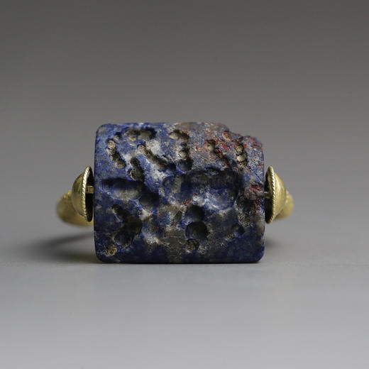 腓尼基高古青金石双兽印章戒指 商品图4