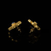 印度莫卧儿帝国原装蓝宝石金花耳钉 商品缩略图2